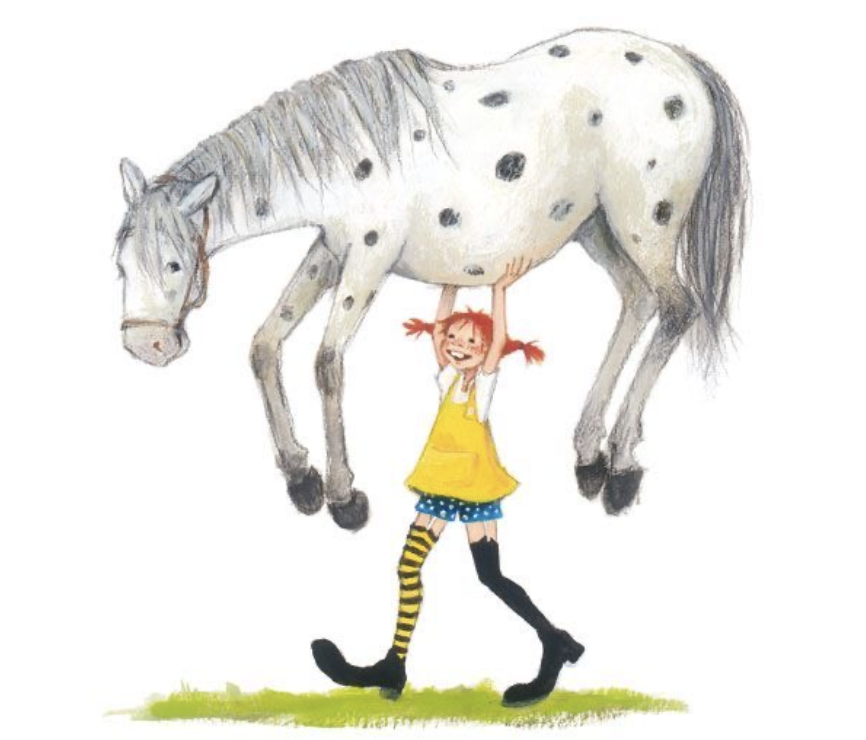 Ilustración de Pippi Calzaslargas